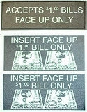 Sticker $1 Face up